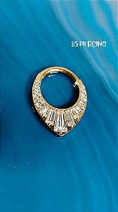 SEGMENTO ZIRCONIA MARQUISES TITANIO GOLD PVD