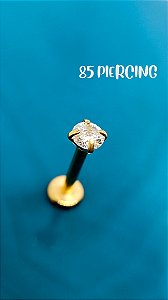 LBT AÇO GOLD PVD ZIRCÔNIA 3MM