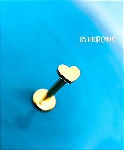 LBT CORAÇÃO AÇO GOLD PVD