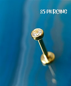 AUSTRALIANO ABAOLADO ZIRCÔNIA 3MM TITÂNIO GOLD PVD