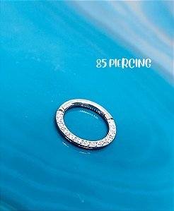 SEGMENTO FRONTAL ZIRCONIAS CRAVEJADAS AÇO 8MM