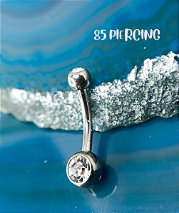 NAVEL TITÂNIO ZIRCÔNIA CRISTAL