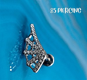 LBT TEIA DE ARANHA ZIRCÔNIAS CRAVEJADAS TITÂNIO