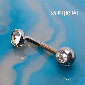 PIERCING INTIMO CRISTINA ZIRCÔNIA CRISTAL TITÂNIO
