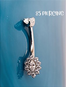 NAVEL TITÂNIO FLOR ZIRCÔNIAS