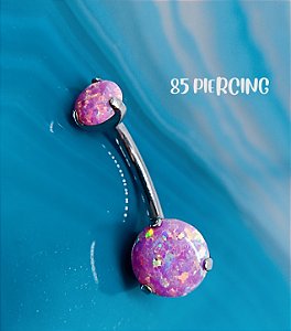 NAVEL OPALA PINK TITÂNIO