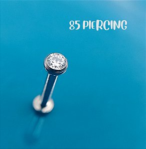 AUSTRALIANO ABAOLADO ZIRCÔNIA 3MM TITÂNIO PUSH PIN