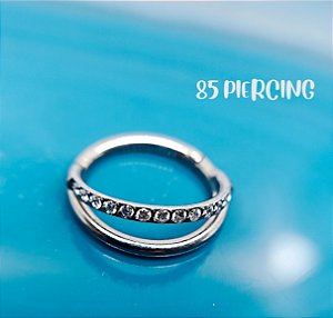 SEGMENTO DUPLO LISO / ZIRCÔNIA CRAVEJADA TITÂNIO