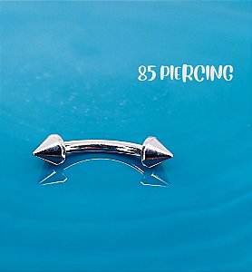 BARBELL CURVO SPIKE TITÂNIO