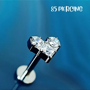 LBT CORAÇÃO ZIRCÔNIAS CRAVEJADAS TITÂNIO