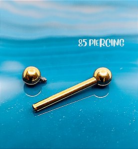 BARBELL TITÂNIO GOLD PVD