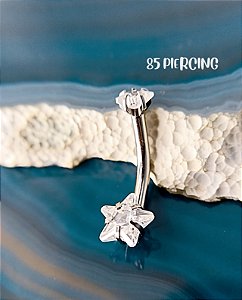 BANANABELL ESTRELA AÇO CRISTAL CRAVEJADO