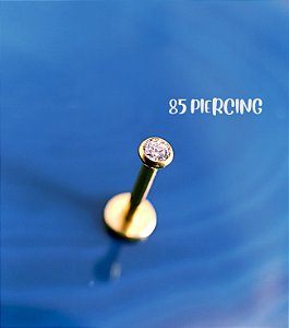 LBT AÇO ABALOADO CRISTAL 2,5MM GOLD PVD