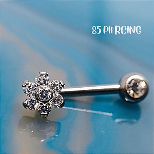 PIERCING INTIMO CRISTINA II ZIRCÔNIA CRISTAL TITÂNIO