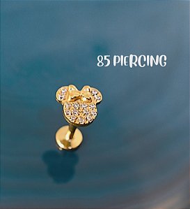 LBT MINNIE ZIRCÔNIAS TITÂNIO GOLD PVD