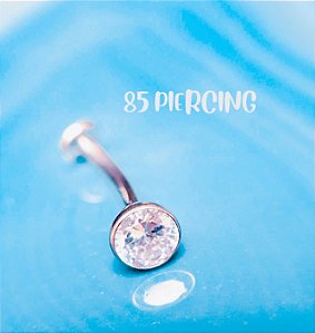 FLOAT NAVEL TITÂNIO ZIRCÔNIA CRISTAL