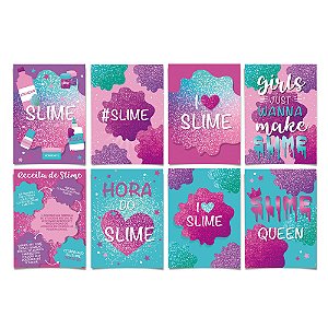 CARTAZ DECORATIVO SLIME 25X35CM 8 UN 23011787 OPORTUNIDADE