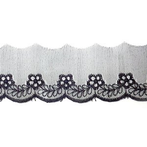 BORDADO EM ORGANZA ARTEPUNTO BO002-050 5CM C/13,70 METROS