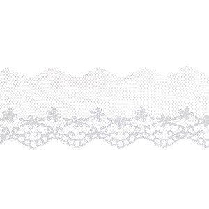 BORDADO EM TULE ARTEPUNTO BT007-045 4,5CM C/13,7 METROS