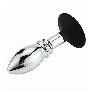 PLUG ANAL ESCALONADO COM VENTOSA 130X45MM MEAME MPA1387