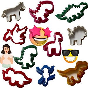 Forminhas para Massinha de Modelar - Lembrancinhas  Kit Festa Atacado