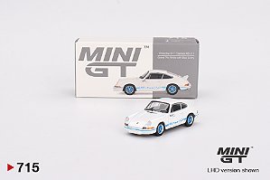 Mini GT Porsche 911 Carrera RS 2.7 Grand Prix White with Blue Livery #715