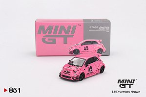 Mini GT ABARTH 595 LB-WORKS x Abas Works Pink #851