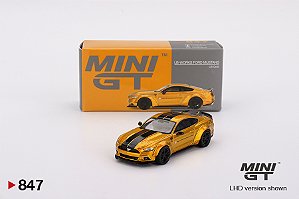 Mini GT LB-WORKS FORD MUSTANG LB Gold #847
