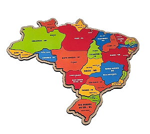 Quebra-Cabeça Mapa Estados e Capitais