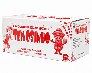 Paçoca Temosinho - cx c/100 unidades