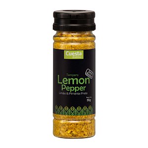 TEMPERO LEMON PEPPER - RASPAS DE LIMÃO COM PIMENTA PRETA
