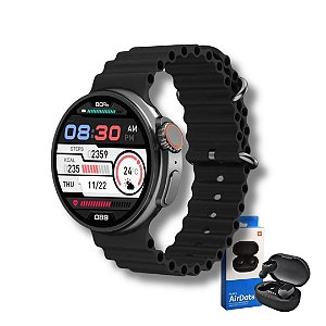 Relogio Masculino Inteligente SmartWatch Redondo 49mm