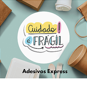 Adesivos cuidado é frágil 1.000 unidades