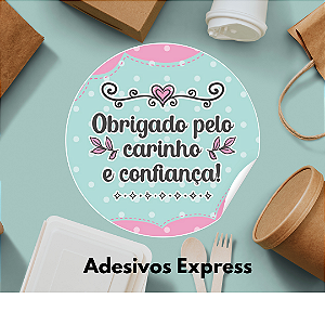 Adesivos pelo carinho 1.000 unidades