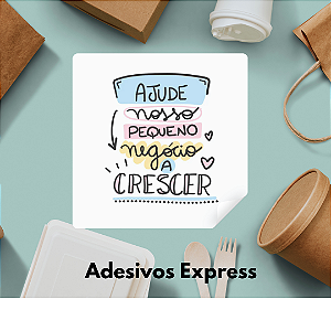 Adesivos ajude nosso pequeno negócio a crescer quadrado 1.000 unidades