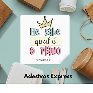 Adesivos ele sabe qual é o plano quadrado 1.000 unidades