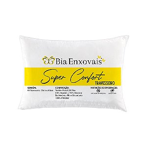 Travesseiro Super Confort 70x50 01 Pç Percal180 fios Comfy