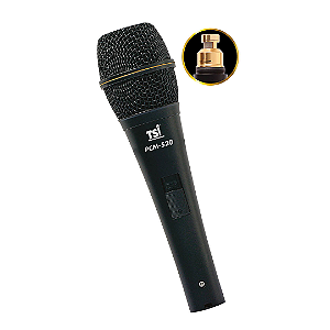 Microfone Condensador PCM-520 com Chave Magnética e Cabo Balanceado
