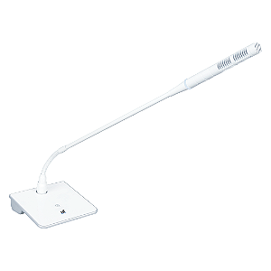 Microfone de Mesa MSF-460-W com Phantom Power, LED Azul e Haste Flexível