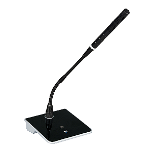 Microfone de Mesa MSF-445-B com Phantom Power, Haste Flexível e LED Azul