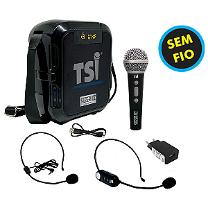 Amplificador SUPERVOZ JUMBO SV-30 com 30W, Microfones UHF e USB