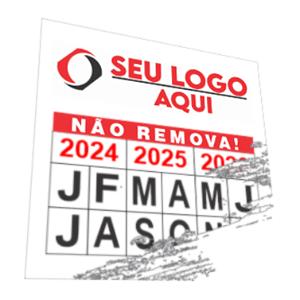 Lacre casca de ovo 1X1cm destrutível pequeno Personalizado