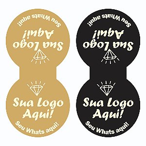 Adesivo Lacre Fecha Sacola Loja Comércio Personalizado