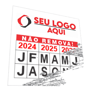 Lacre casca de ovo 1X1cm destrutível pequeno Personalizado