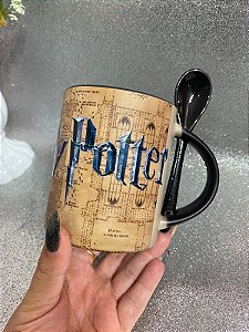 Caneca Magica do Harry Potter mais dtf uv mapa maroto