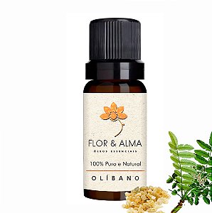 Óleo Essencial Olíbano Puro e Natural Flor e Alma 10 ml