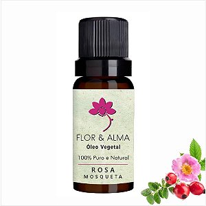 Óleo Vegetal Rosa Mosqueta 10ml Puro e Natural