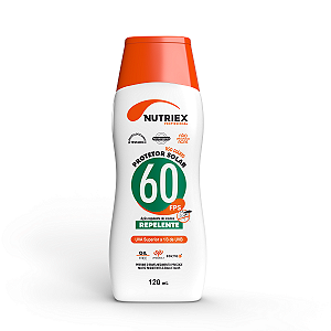 Protetor Solar FPS 60 c/Repelente NUTRIEX PROFISSIONAL 120ML