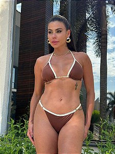 Conjunto Paola Marrom