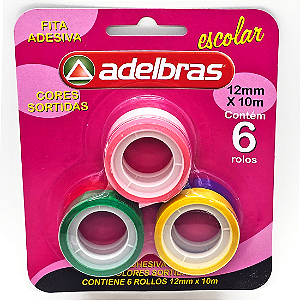 Kit 6 Fitas Adesivas Coloridas